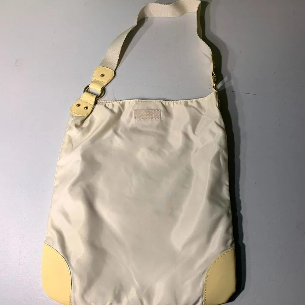 $5 or 4/$10: Cooei Pale Yellow Folding Nylon Bag and flip flops set NWT